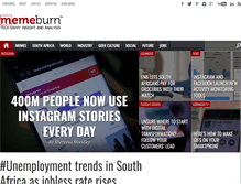 Tablet Screenshot of memeburn.com